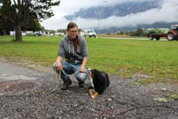Frau mit Hund Frau mit Hund